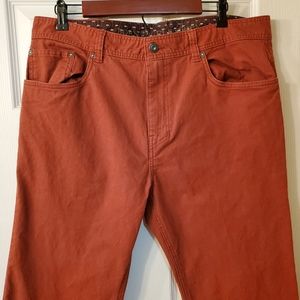 PrAna mens Jean's 36x32 orange
